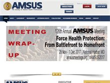 Tablet Screenshot of amsus.org